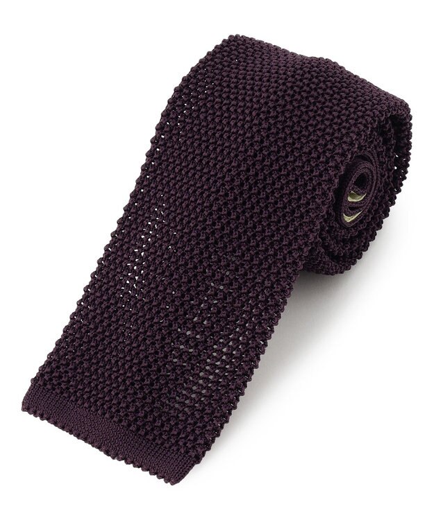 J.PRESS MEN 【J.PRESS ORIGINALS】Silk Wide Knit Tie パープル系