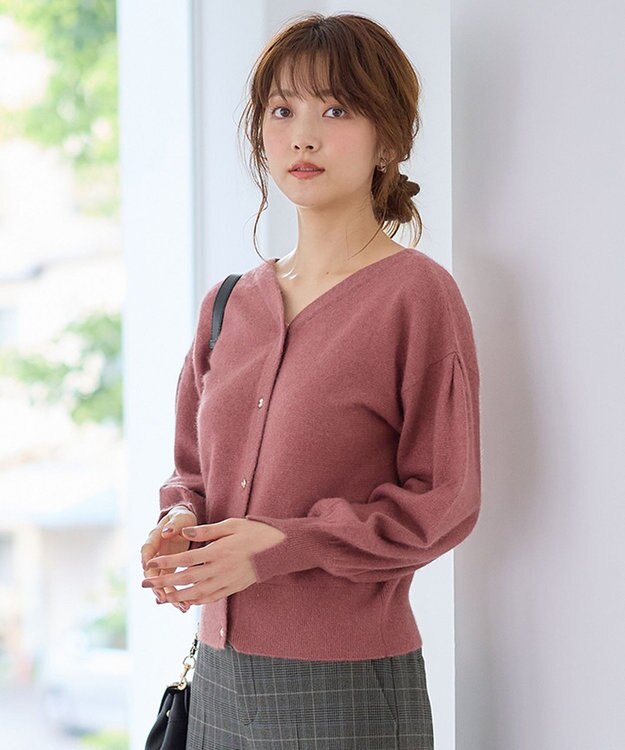 ANY SIS 【2WAY】ウールブレンド ニット ダスティーピンク