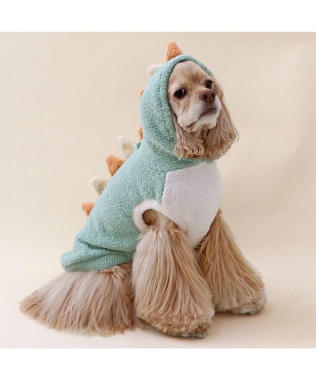 PET PARADISE ペットパラダイス ふわふわ 恐竜なりきり 中型犬 大型犬 グリーン