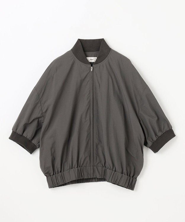 NAVE 【ReNAVE　撥水機能・UVカット・透湿・接触冷感・洗える】ナイロンタスランブルゾン グレー系