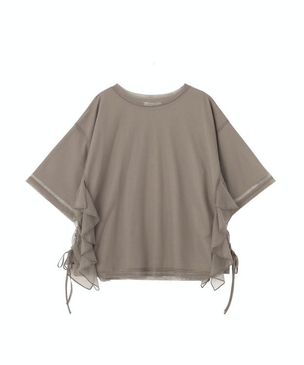 Green Parks ＳＥＴ２点チュール＋半袖ＴＥＥ Charcoal Gray