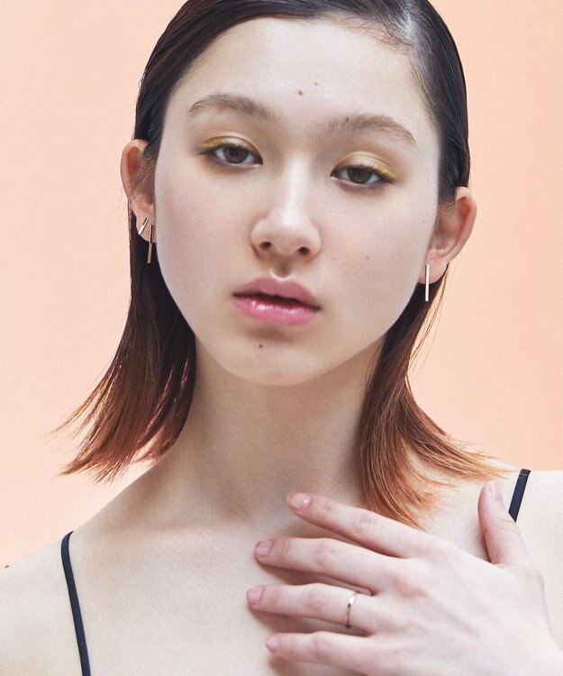 susui 【geometric】sen ピアス L_両耳用 ゴールド