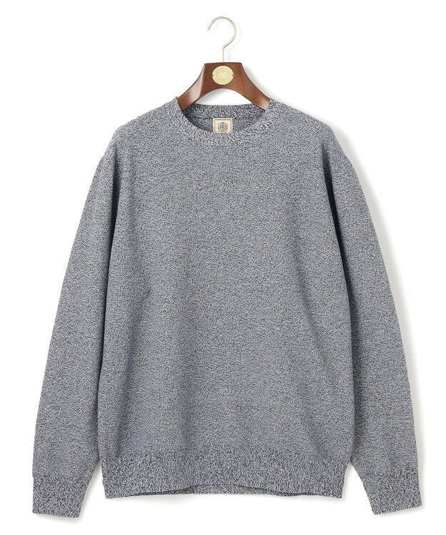 J.PRESS MEN 【KING SIZE】ギマコットンクルーニット ブルー系