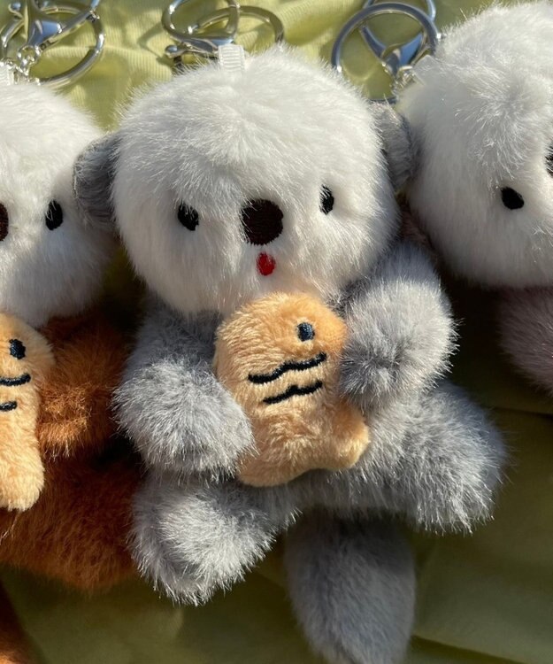 WEGO ラッコぬいぐるみキーホルダー グレー