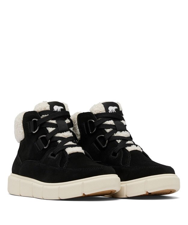 SOREL SOREL/ ソレルエクスプローラー3 ニューレースウォータープルーフ /ソレル Black, Sea Salt