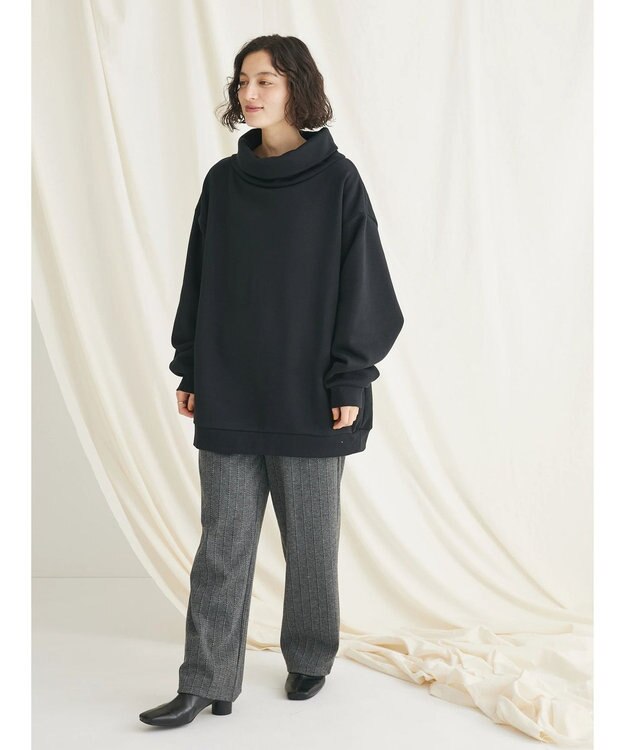 CRAFT STANDARD BOUTIQUE 【男女兼用】裏起毛タートルスウェット Black