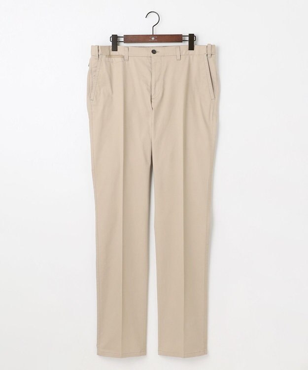 JOSEPH ABBOUD 【キングサイズ・ウエストも伸びる！オーガニックコットン使用・25AW】トリコチンストレッチ パンツ ベージュ系