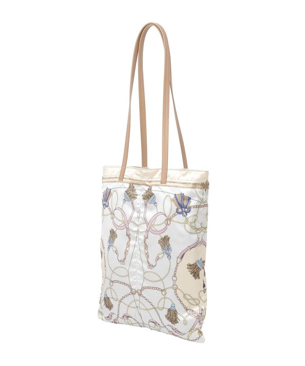 Green Parks スカーフ柄トート Light Gray