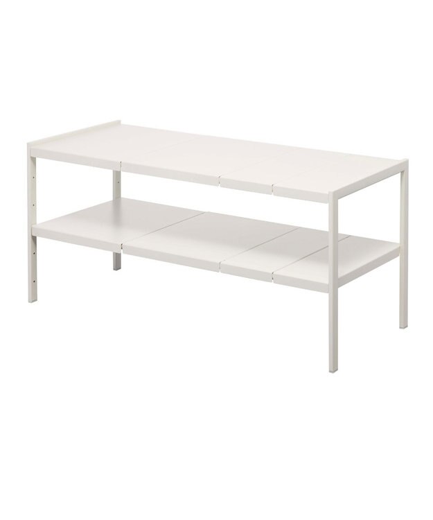 tower 伸縮シンク下ラック 2段 タワー D30 ホワイト ホワイト