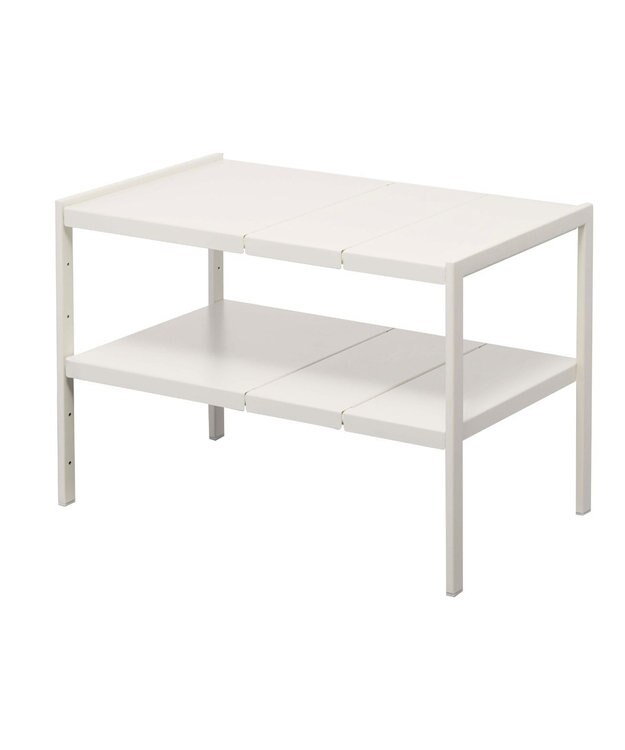 tower 伸縮シンク下ラック 2段 タワー D30 ホワイト ホワイト