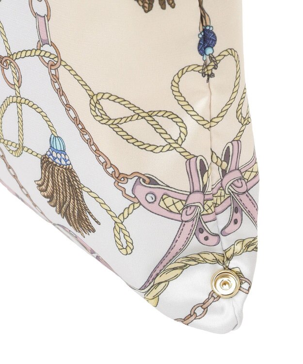 Green Parks スカーフ柄トート Light Gray