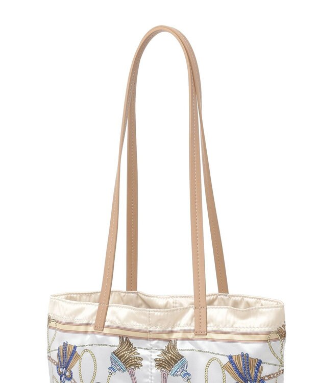 Green Parks スカーフ柄トート Light Gray