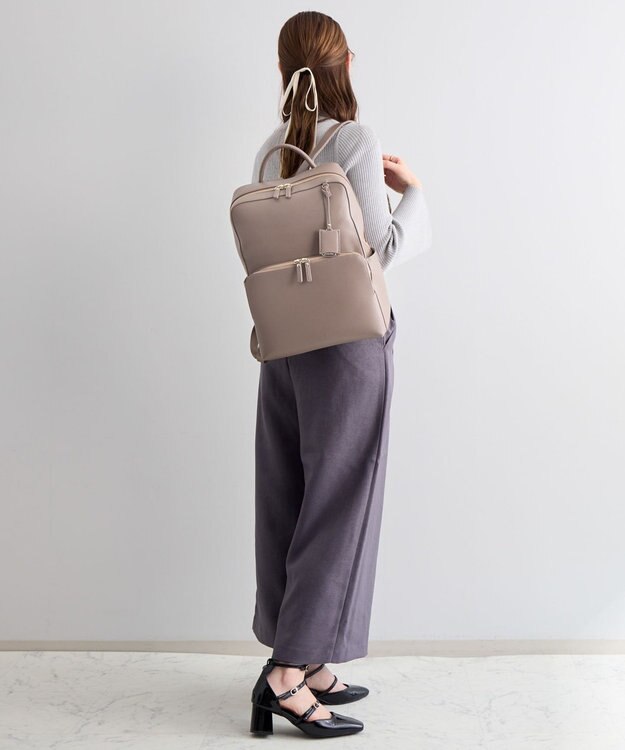 ACE BAGS & LUGGAGE 【雑誌掲載】 Jewelna Rose フレイヤ・リュック２ A4サイズ 13.3インチPC 16126 ジュエルナローズ 通勤 ビジネスバッグ グレージュ