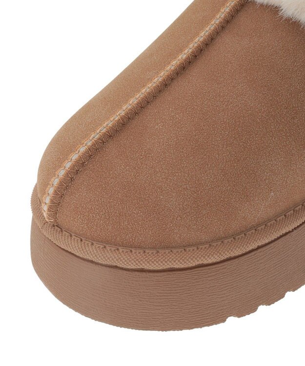 Green Parks ・ｍｉｎｉａ　フェイクムートンスリッポン Camel