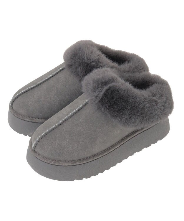 Green Parks ・ｍｉｎｉａ　フェイクムートンスリッポン Gray