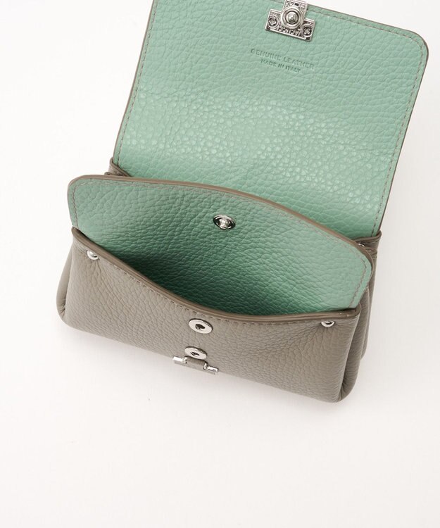 IACUCCI 【バイカラー】アバ ウォレット CERVO グレージュ