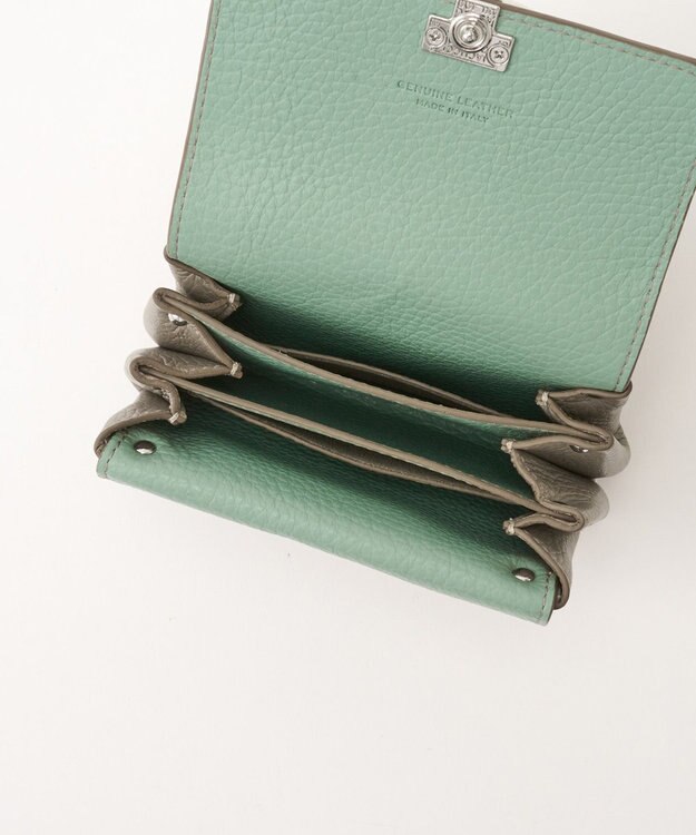 IACUCCI 【バイカラー】アバ ウォレット CERVO グレージュ