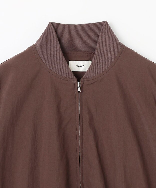 NAVE 【ReNAVE　撥水機能・UVカット・透湿・接触冷感・洗える】ナイロンタスランブルゾン ダークブラウン系