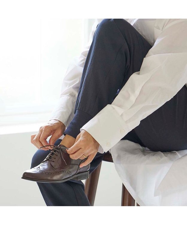 ing <ing>ウィングチップレースアップシューズ ダークブラウン