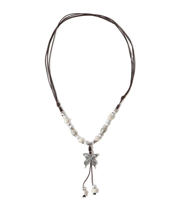 WEGO Lバタフライビーズネックレス 柄1