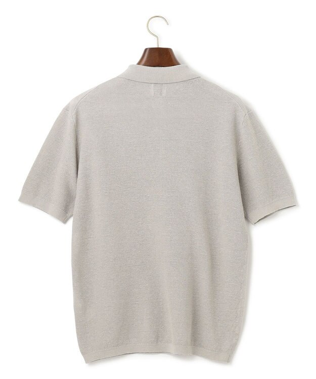 J.PRESS MEN 【WEB・一部店舗限定】ニットポロシャツ ライトグレー系