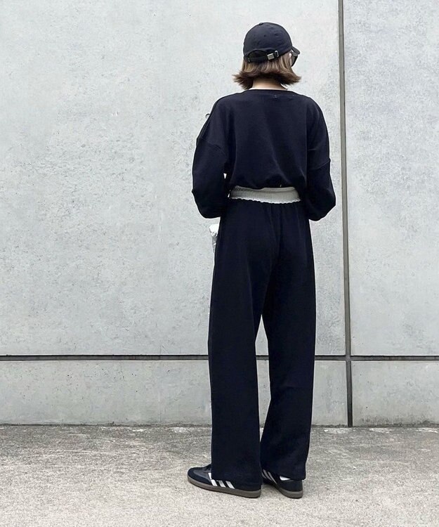 Green Parks バックＺＩＰスウェット Black