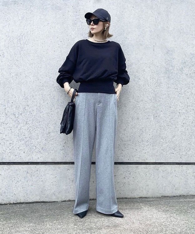 Green Parks バックＺＩＰスウェット Black