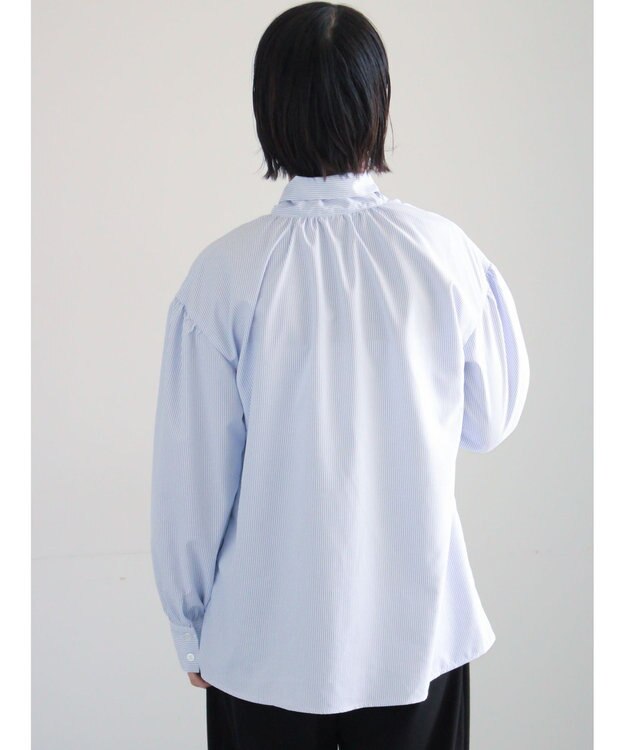 Te chichi ビッグボウタイブラウス サックスブルー