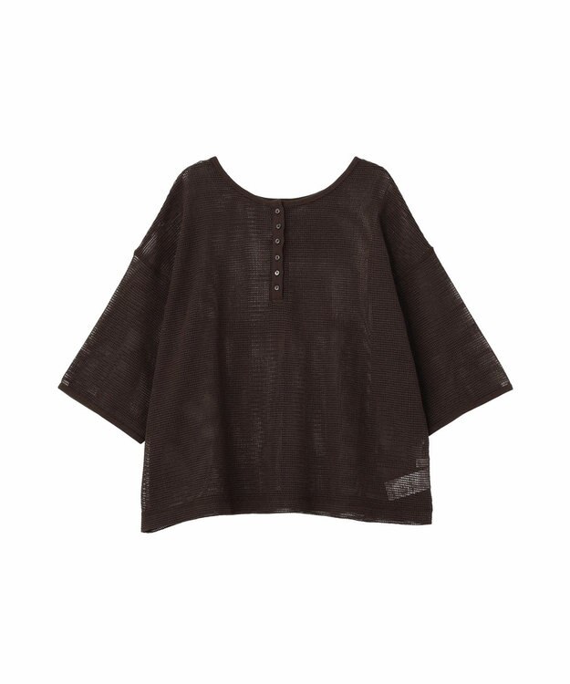 Green Parks 前後２ｗａｙコットンメッシュプルオーバー Brown