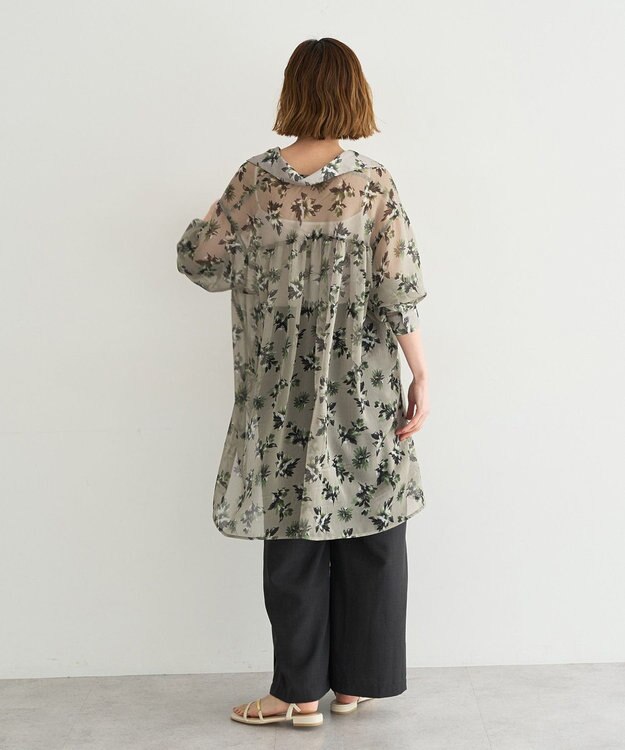 YECCA VECCA 【UVカット】サラサライージーワイドパンツ Light Gray