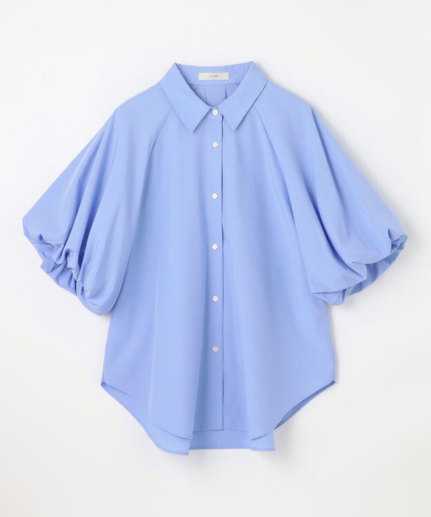 ANY 【接触冷感/UVカット/抗菌防臭/速乾】エニイファンクション パフスリーブブラウス サックス