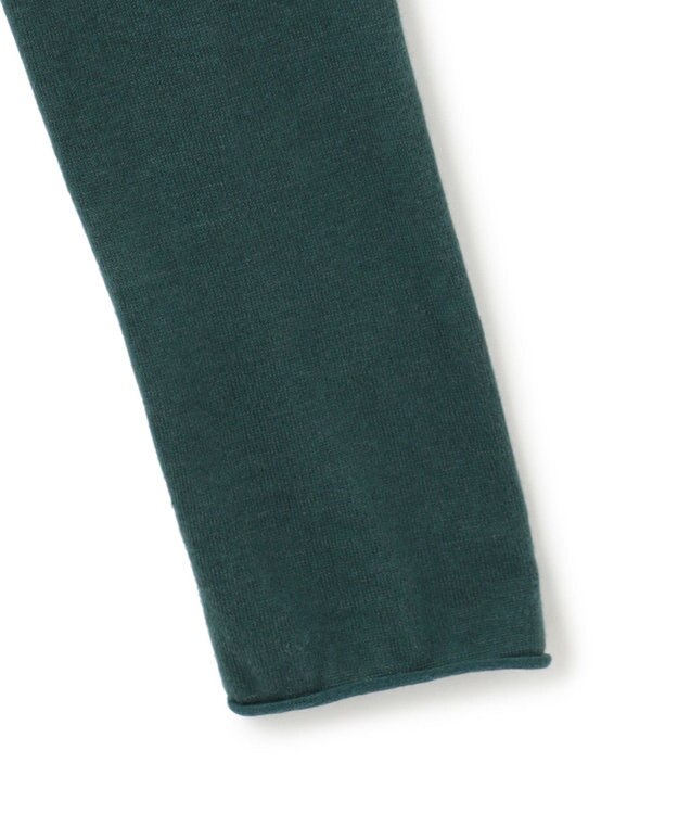 23区 L 【洗える】スムージーコットン シアー ニット グリーン系