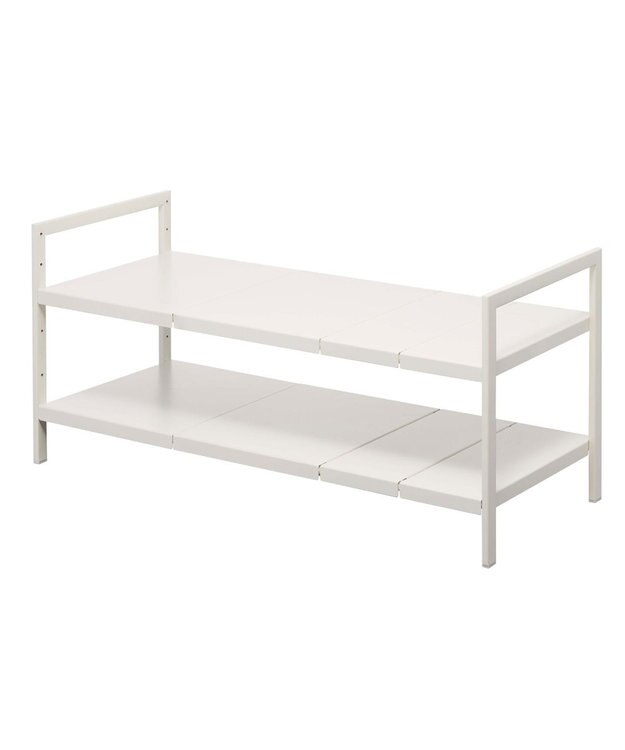 tower 伸縮シンク下ラック 2段 タワー D30 ホワイト ホワイト