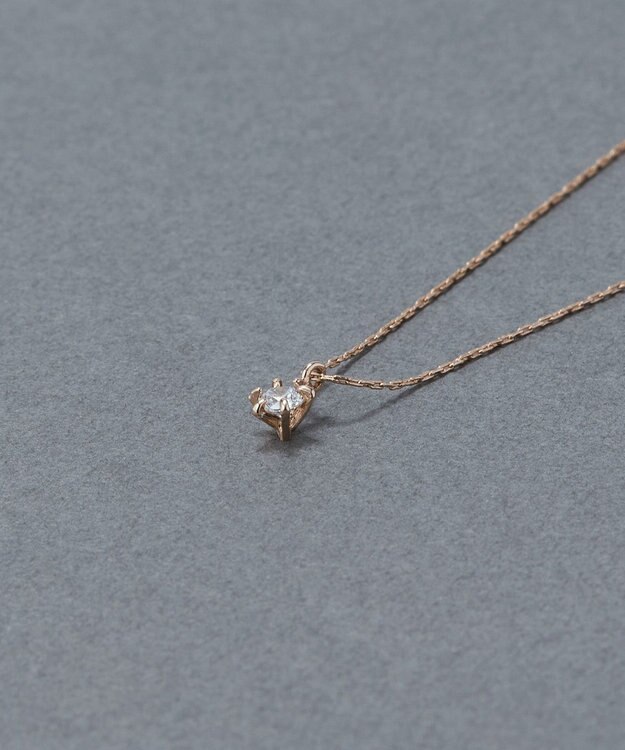 Phoebe 〈金属アレルギー対応〉スターリービジューネックレス 一粒石/定番 シャンパンゴールド