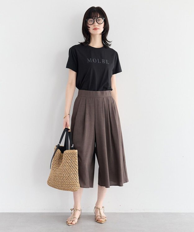 YECCA VECCA 【UVカット】ガウチョパンツ Light Gray