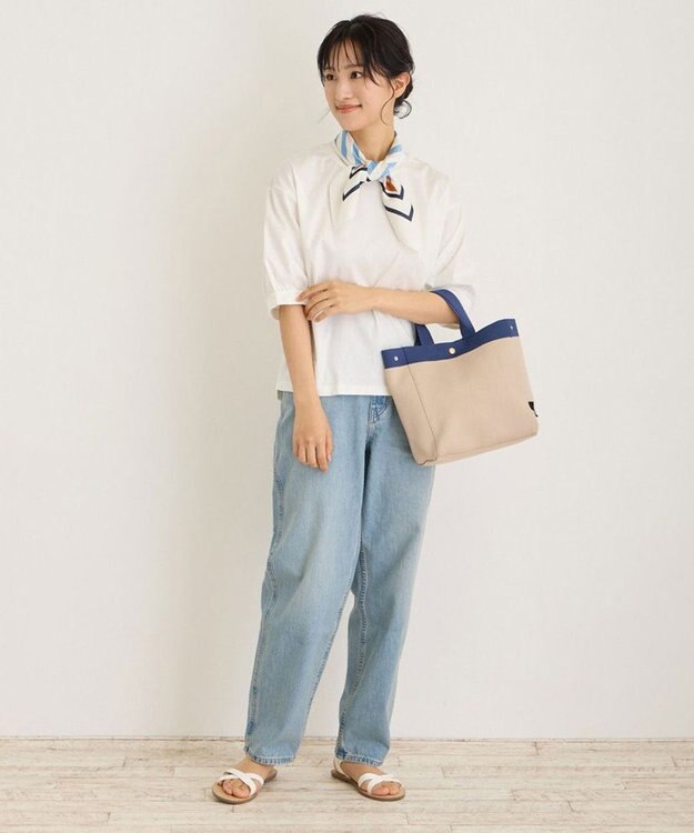 ROOTOTE 1144【手洗い可能】SN.スクエア.ルフル-A 02：ベージュ