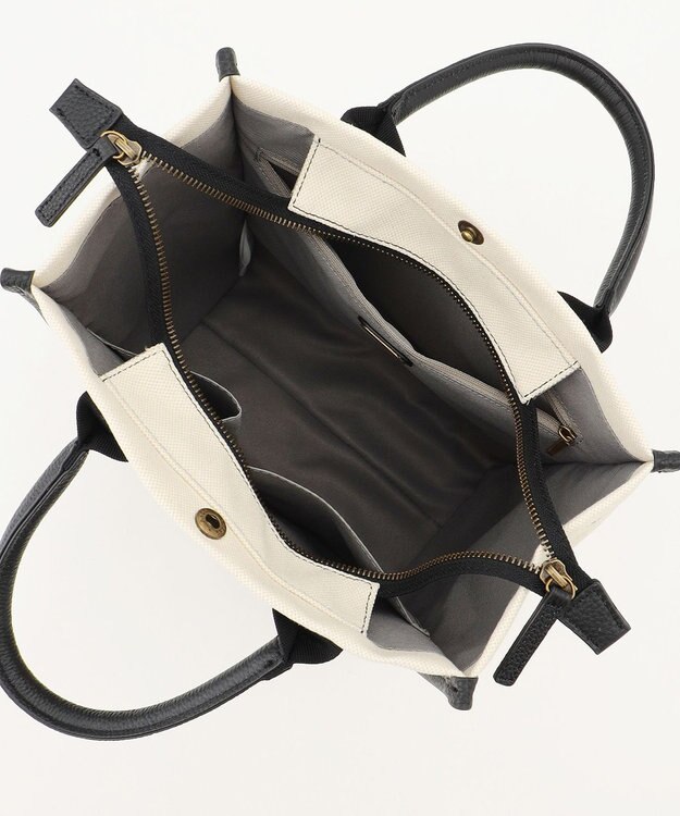 LA BAGAGERIE クラシックタテナガトート ブラック×ナチュラル