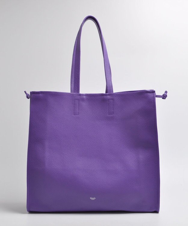 blancle シュリンクレザー スクイーズビッグトート PURPLE