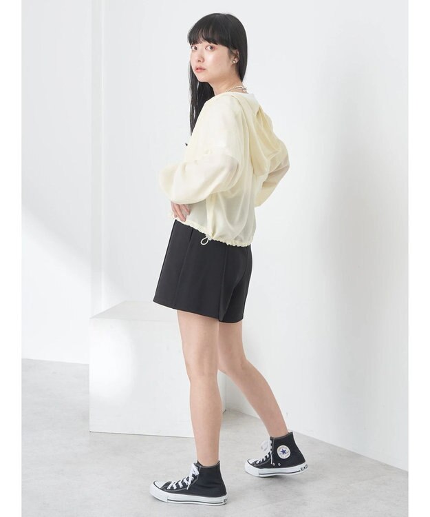 earth music&ecology シアーフードブルゾン Light Yellow