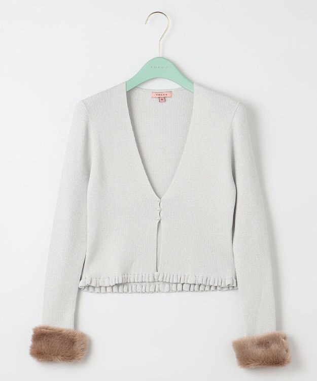 TOCCA BOOM KNIT ボレロ シルバー系