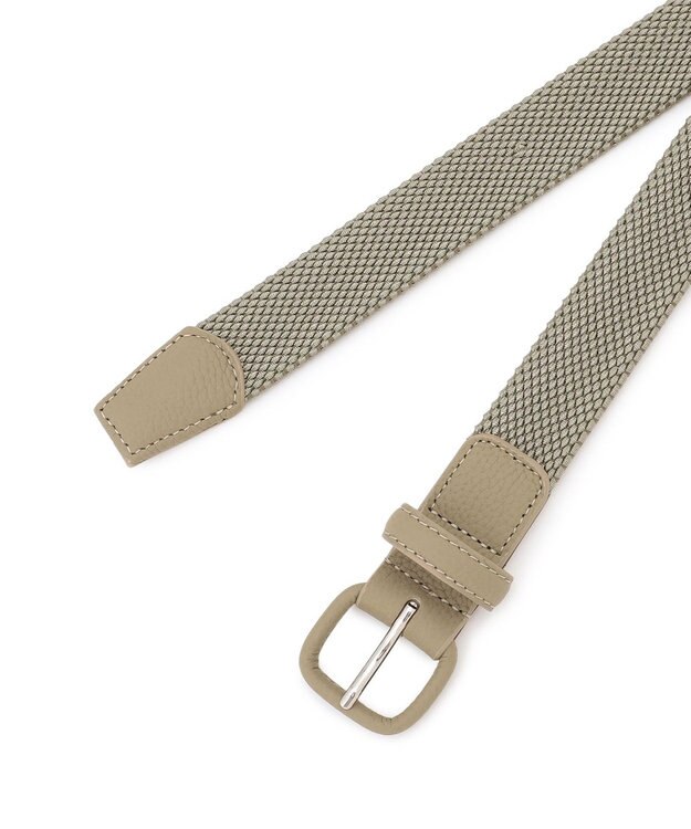 J.PRESS MEN ゴムメッシュベルト ベージュ系