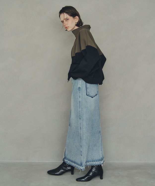 YECCA VECCA ロングデニムスカート Indigo