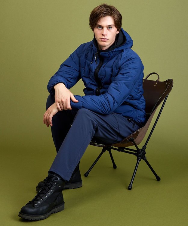 JOSEPH ABBOUD MOUNTAIN 【2WAYストレッチ/ECO撥水/防風/裏起毛】ストームシャットフリース パンツ ネイビー系