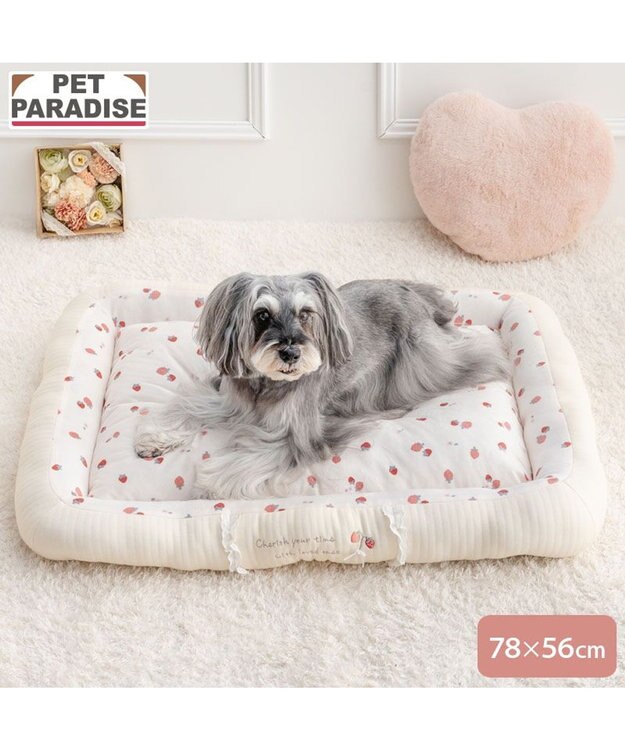 PET PARADISE ペットパラダイス カドラー 《花苺柄》　Ｌ