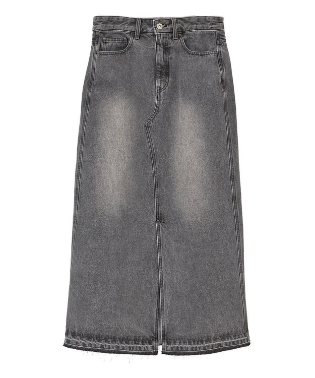 YECCA VECCA ロングデニムスカート Gray