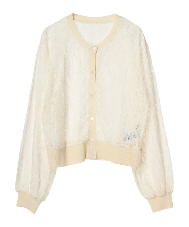 earth music&ecology レースカーディガン Ivory
