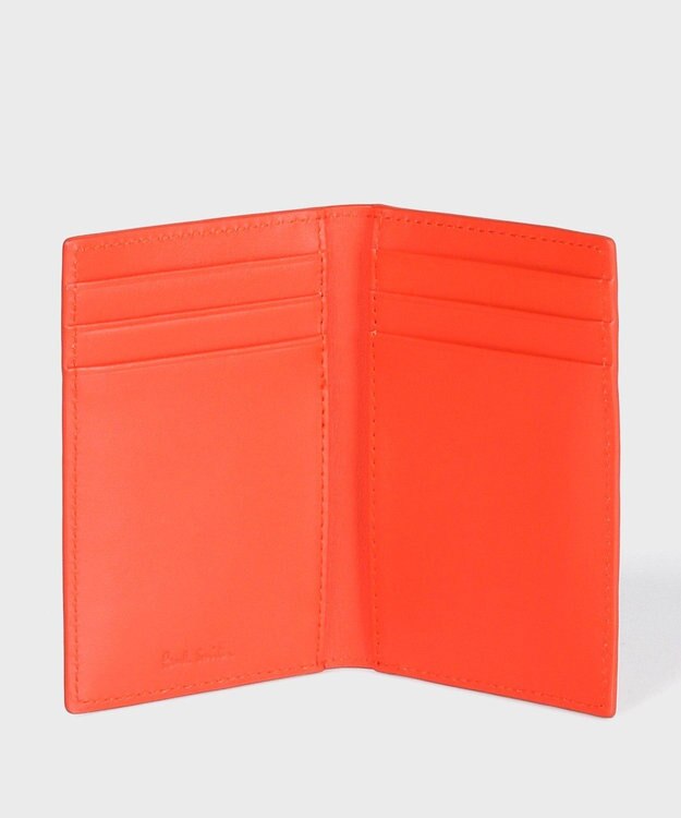 Paul Smith マーケトリーストライプラビット カードケース コーラル