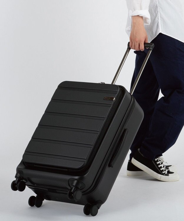 ACE BAGS & LUGGAGE ACE フレットボード フロントオープン スーツケース M 50L 05432 エース ブラック