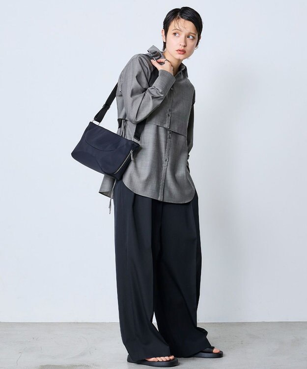 MioFIRANO SILHOUETTE P001 ショルダーバッグ BLACK