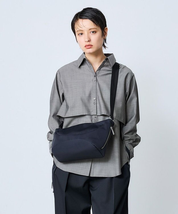 MioFIRANO SILHOUETTE P001 ショルダーバッグ BLACK